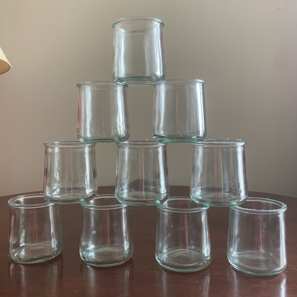 Set of 10 La Fermiere Clear Pots
